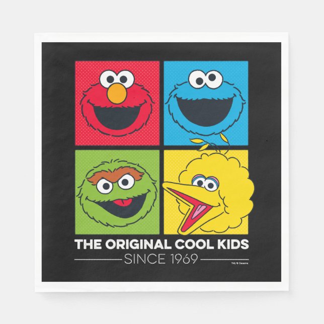 Sesame Street | The Original Cool Kids Napkin (Front)