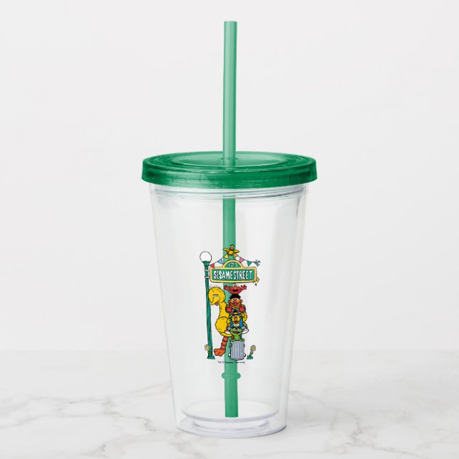Sesame Street | Under the Sesame Street Sign Acrylic Tumbler (Front)