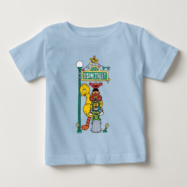 Sesame Street | Under the Sesame Street Sign Baby T-Shirt (Front)