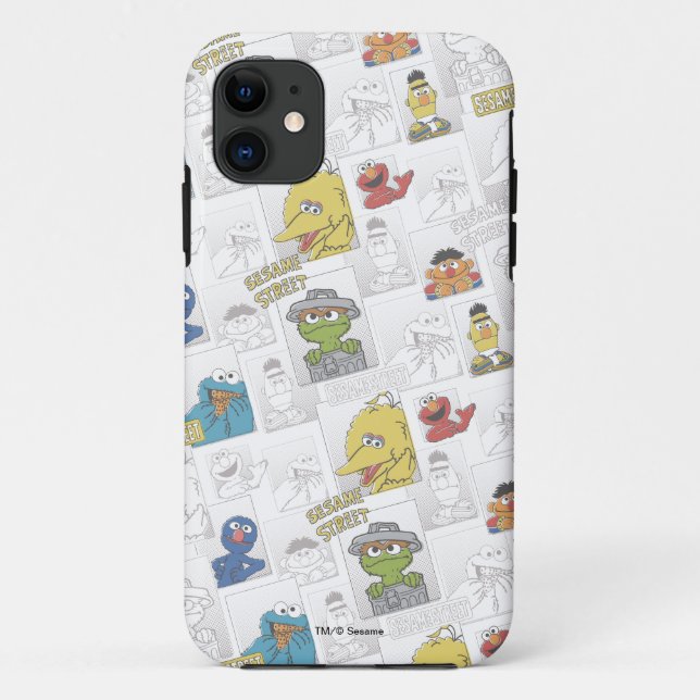 Sesame Street Vintage Comic Pattern Case-Mate iPhone Case (Back)