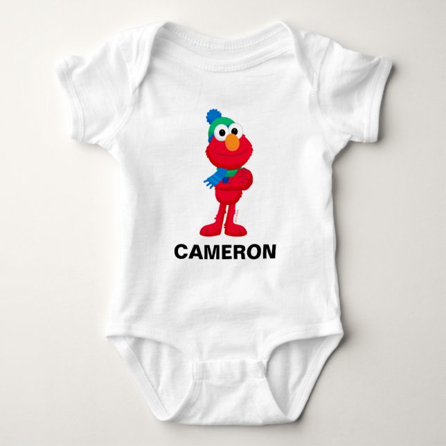 Sesame Street | Winter Elmo Baby Bodysuit (Front)