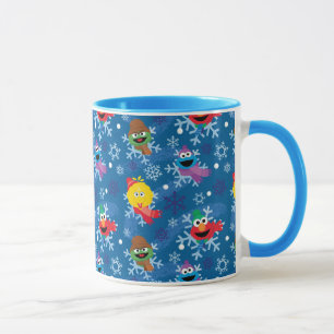 Sesame Street Winter Snowflake Pattern Mug