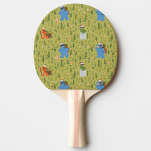 Sesame Street   Woodland Friends Pattern Ping Pong Paddle