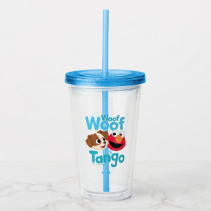 Sesame Street   Woof Woof It's Tango & Elmo Acrylic Tumbler