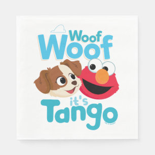 Sesame Street   Woof Woof It's Tango & Elmo Napkin