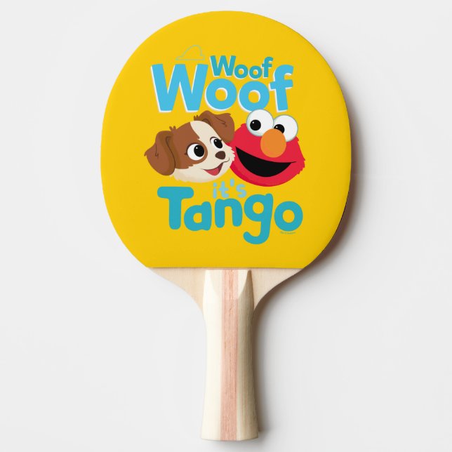 Sesame Street | Woof Woof It's Tango & Elmo Ping Pong Paddle (Front)
