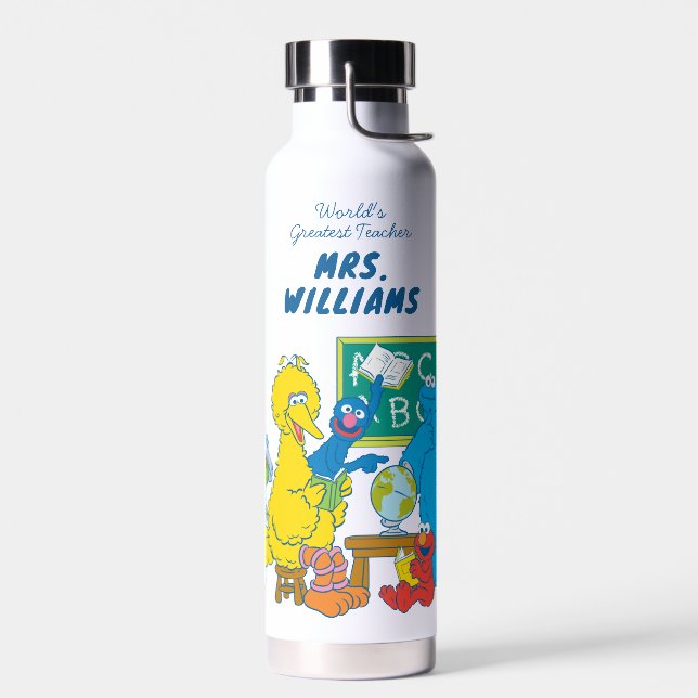 Sesame Street | World's Greatest Teacher Water Bottle (Left)