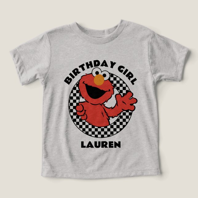 Sesame Street's Elmo Chequered Birthday Girl (Design Front)