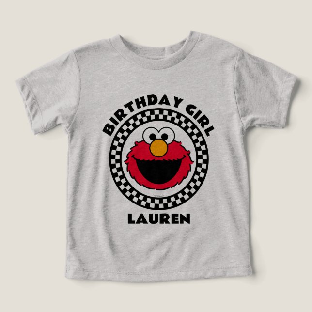 Sesame Street's Elmo Chequered Birthday Girl (Design Front)