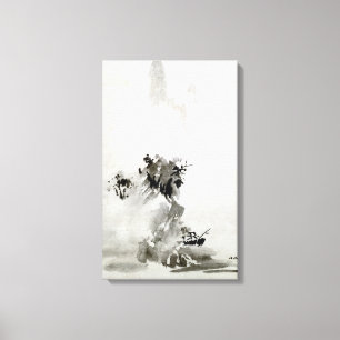 Sesshu Toyo Haboku-Sansui Landscape Canvas Print