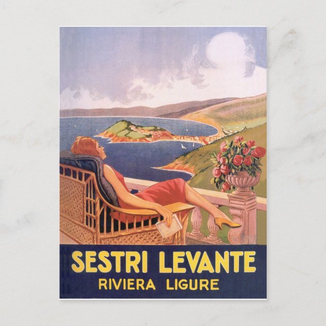 Sestri Levante, Riviera Ligure, Italy Postcard (Front)
