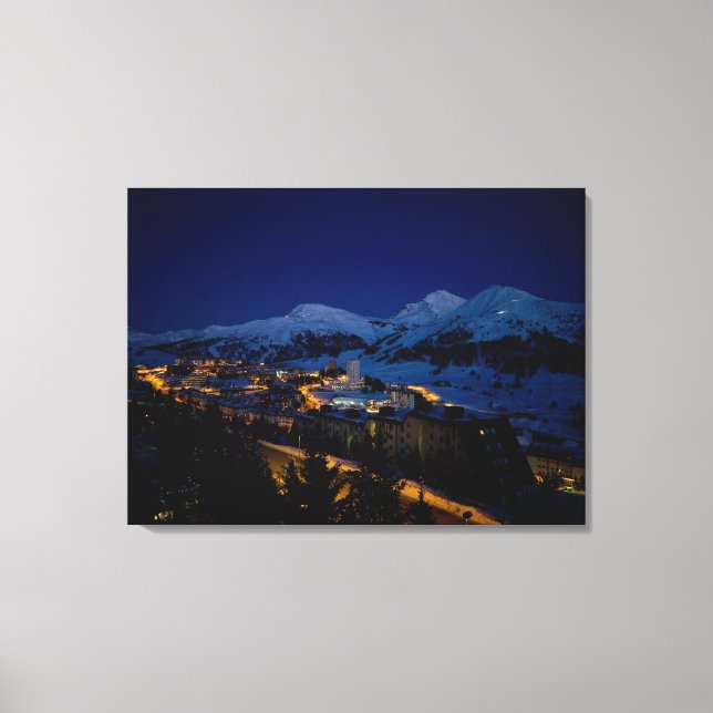 Sestriere - home of 2006 Winter Olympic ski Canvas Print (Front)