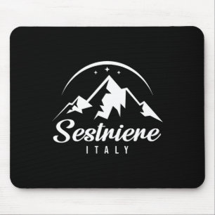 Sestriere Italy Ski Resort Skiing Snowboarding Sou Mouse Pad