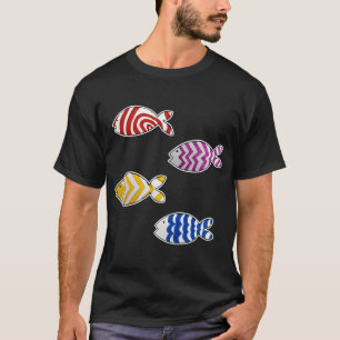 Set_2 of 4 Fun Fish Stickers T-Shirt