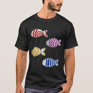 Set_2 of 4 Fun Fish Stickers T-Shirt
