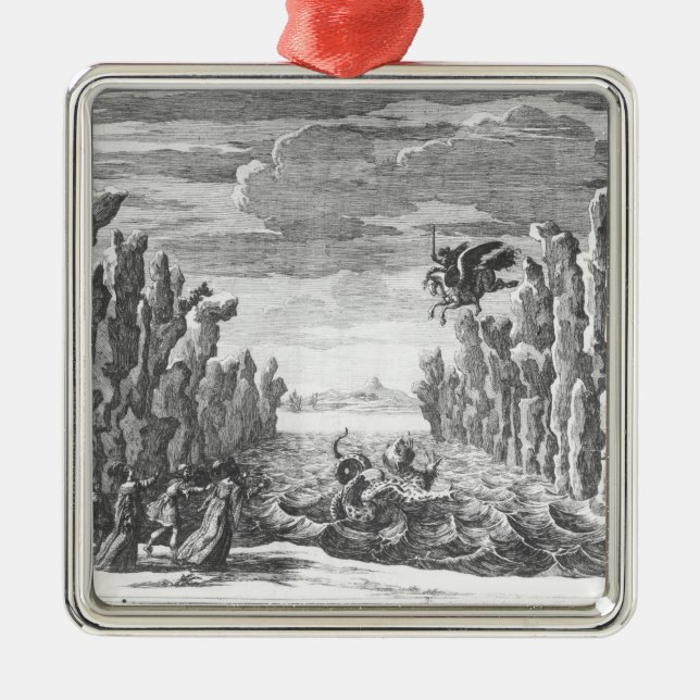 Set design by Torelli for 'Andromede' Metal Tree Decoration (Front)