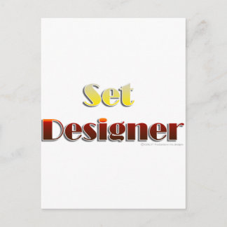 Set Designer (Text Only) Postcard