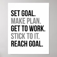 Set Goal Make Plan Get To Work