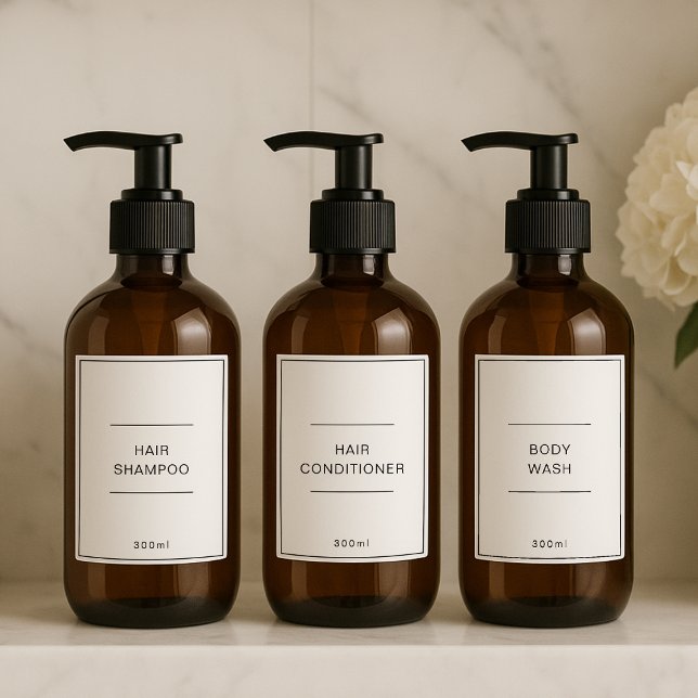 Set of 12 Personalised Waterproof bathroom Labels (Creator Uploaded)