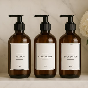 Set of 12 Personalised Waterproof Household Labels