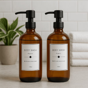 set of 12 Personalized bathroom waterproof label