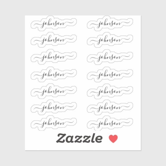 Set of 14 - Custom Elegant Signature Script Name  (Sheet)
