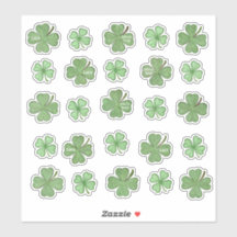 Set of 25 Amazing Shamrock Vinyl Stickers