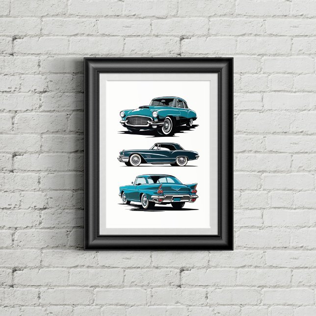 Set of 3 vintage cars. poster (Creator Uploaded)