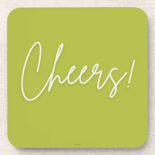 Set of 4 Cheers Home Drink Coasters