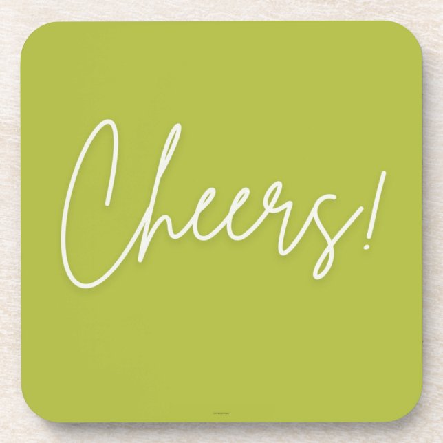 Set of 4 Cheers Home Drink Coasters (Front)