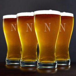 Set of 4 Sturdy 20 oz. Pilsner Beer Glasses