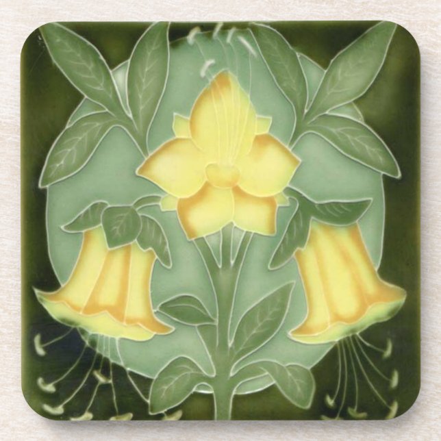Set of 6 Art Nouveau Coasters (Front)