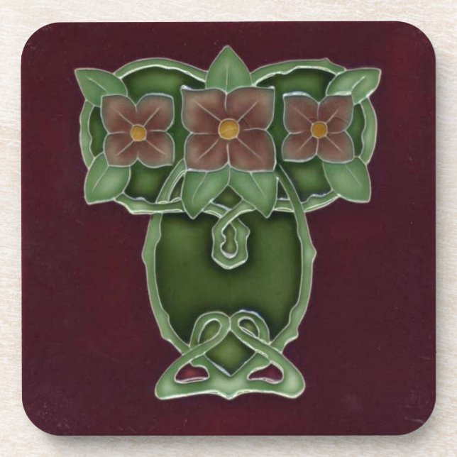 Set of 6 Art Nouveau Coasters (Front)