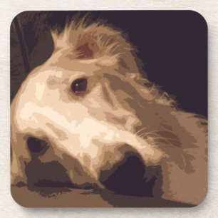SET OF 6 BORZOI COASTERS