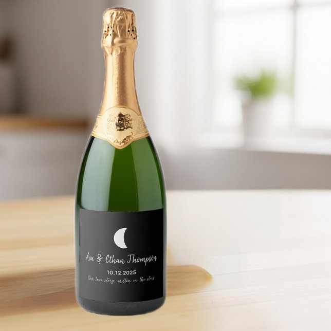 Set of 6 Personalized Champagne/Wine Bottle Labels (Creator Uploaded)
