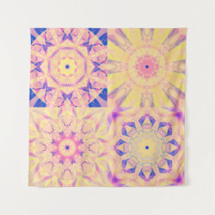 Set of abstract background colorful kaleidoscopica tapestry