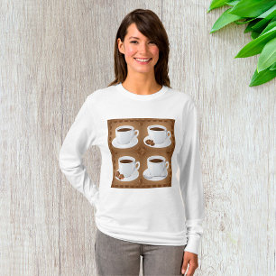 Set Of Coffee Womens Long-Sleeve T-Shirt