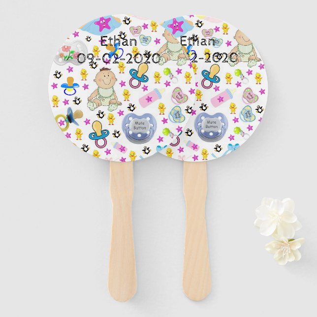 Set of Fans Binkys Pacifiers (Front and Back)