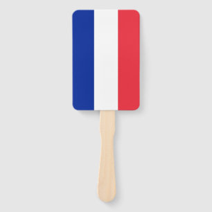 Set of hand fan with flag of France