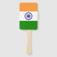 Set of hand fan with flag of India