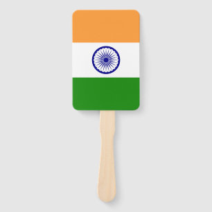 Set of hand fan with flag of India