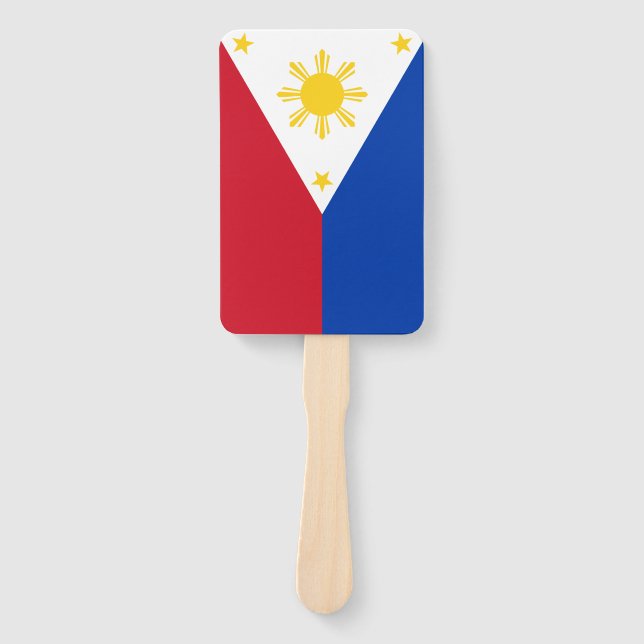 Set of hand fan with flag of Philippines (Front)