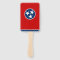 Set of hand fan with flag of Tennessee, USA