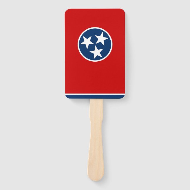 Set of hand fan with flag of Tennessee, USA (Front)