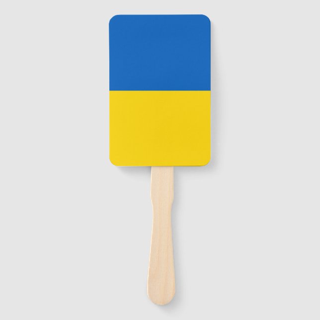 Set of hand fan with flag of Ukraine (Front)