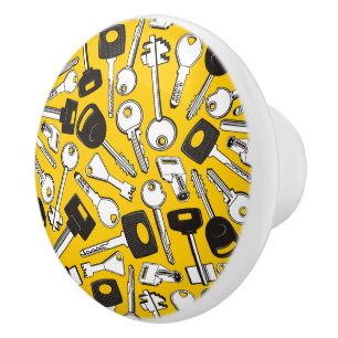 Set of Keys Background Ceramic Knob