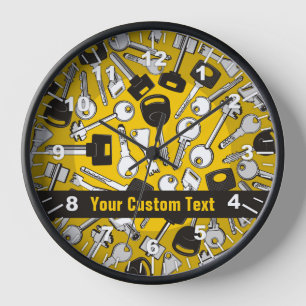 Set of Keys Background Clock