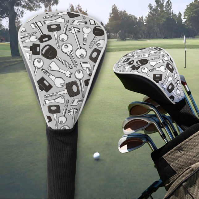 Set of Keys Background Golf Head Cover (Creator Uploaded)