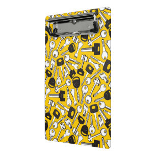 Set of Keys Background Mini Clipboard