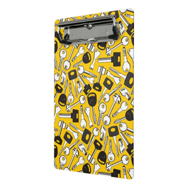 Set of Keys Background Mini Clipboard (Angled2)